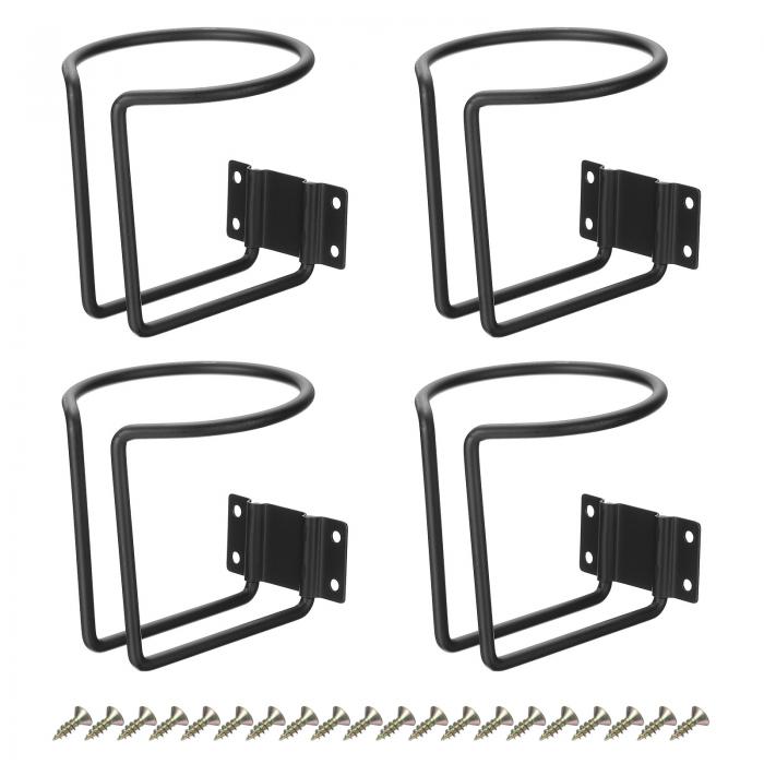 4個のボートリングカップホルダー ユニバーサル 3" ウォールマウント ボートカップドリンクホルダー ボ..