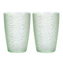 13オンスのアクリル製飲料用グラス 2個のプラスチック製再利用可能なタンブ ラー食器 割れないウォーターグラスカップ 積み重ね可能で食器洗い機対応 家庭用屋外用レストラン用 エメラルド