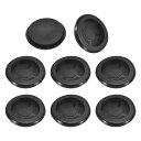 12個のゴムグロメット 1-2/8" (32mm) ドリル穴 1" (28mm) 内径 シングルサイドホールプラグリングガスケット ファイアウォールケーブルワイヤー保護用 黒
