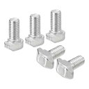 30個 Tスロットボルト M5 x 10mm 槌ヘッドボルト Tスクリュー 2020シリーズTスロットアルミニウム押出プロファイル用 炭素鋼ニッケルメッキ シルバー(4)