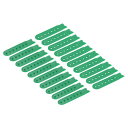 10 ペア スナップバックのストラップカバー 7つ 穴付きプラスチック製調整可能な帽子スナップバックル交換用キャップ修理(緑)