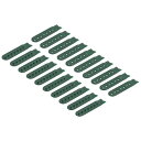 10 ペア スナップバックのストラップカバー 7つ 穴付きプラスチック製調整可能な帽子スナップバックル 帽子修理用交換品(ダーク緑)