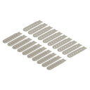 10 ペア スナップバックのストラップカバー 7つ 穴付きプラスチック製調整可能な帽子スナップバックル 帽子修理用交換品(ダークカーキ)
