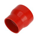 X AUTOHAUX 1個 内径102-127mm/4.02"-5.00" 長さ127mm/5.00" 0度 赤色 シリコンホース シリコンチューブ インタークーラー ターボ インテーク ラジェーターホース 冷却 接続ホース 汎用 インテークホース クーラントホース インタークーラーパイプ