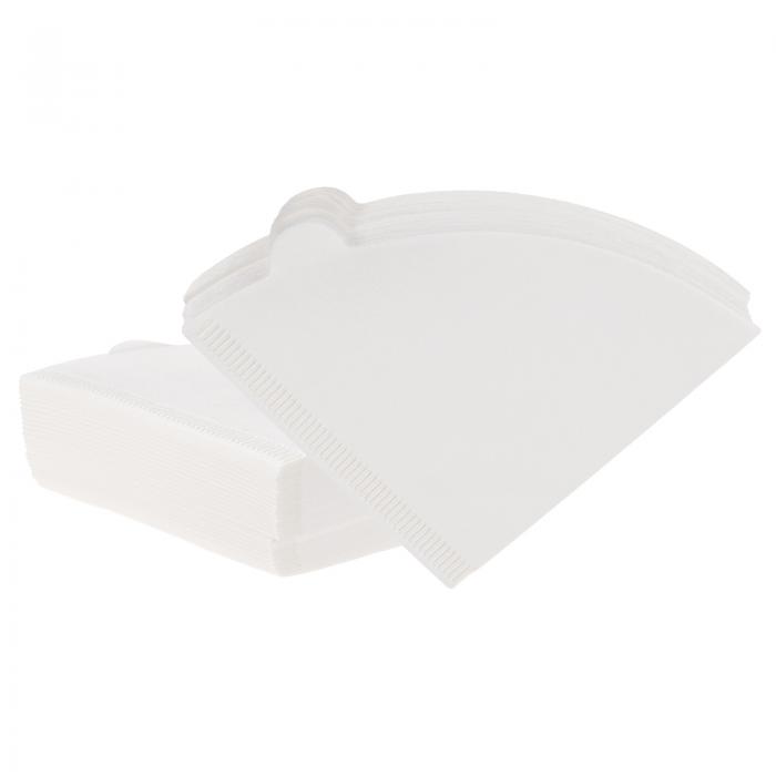 100枚入りサイズ V01 コーンコーヒーフィルター 使い捨てペーパーパーコレーターコーヒーフィルター 天..