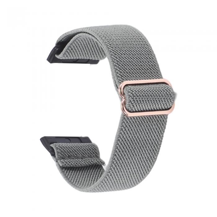 CAPASTEC ナイロンスポーツループウォッチバ ンド、男性および女性用のクイックリリースウォッチストラップ、Fitbit Versa 3 Versa 4 インターフェース用のウォッチバ ンド、バ ンド幅23 mm、グレー。