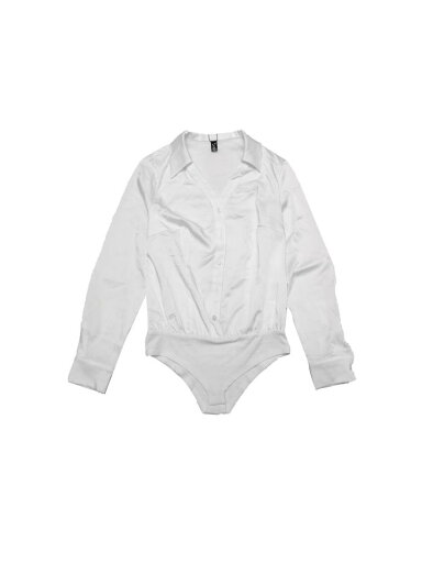Allegra K ボタンダウン ビジネスボディスーツ 襟付き 長袖 ワークシャツ カジュアルトップス レディース ホワイト XL Allegra K ボタンダウン ビジネスボディスーツ 襟付き 長袖 ワークシャツ カジュアルトップス レディース ホワイト XL