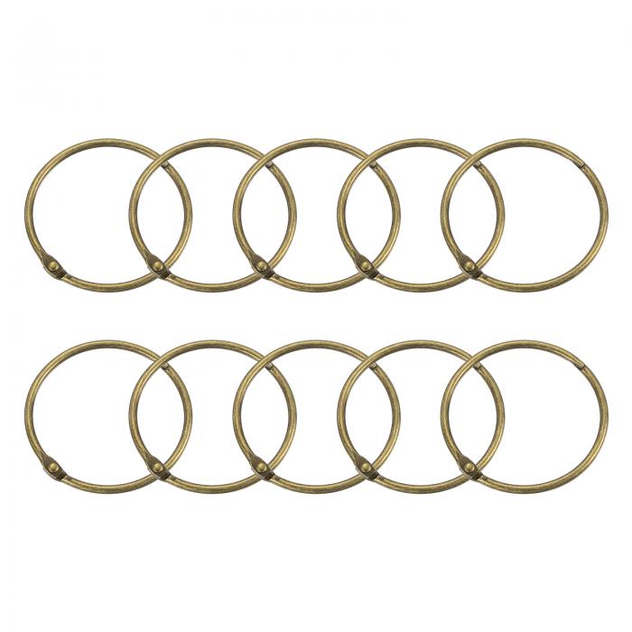 シャワーカーテンリング 20個 - 炭素鋼製ラウンドスナップシャワーカーテンフック 2インチ ルーズリー..