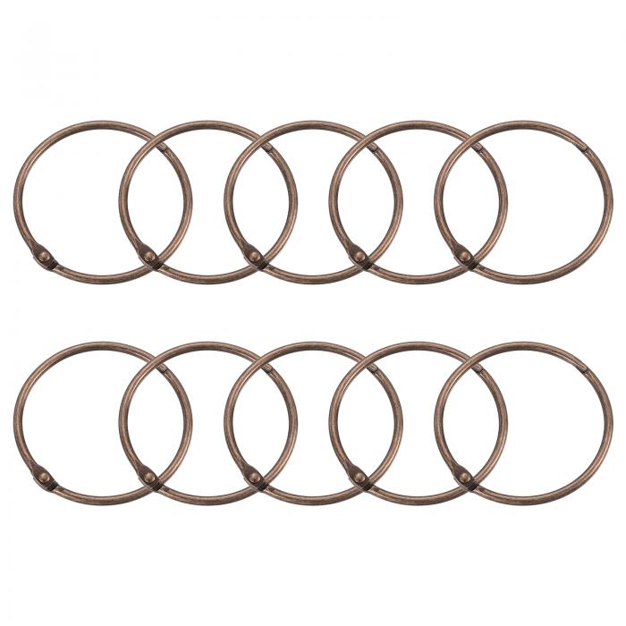 シャワーカーテンリング 24個 - 炭素鋼製ラウンドスナップシャワーカーテンフック 2インチ ルーズリー..