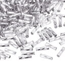 1200個 ガラスビューグルビーズ 6x1.7mm チューブミニロースガラスシードスペーサービーズ DIYイヤリング ネックレス ブレスレット 宝石メイキング用(アイスブルー)