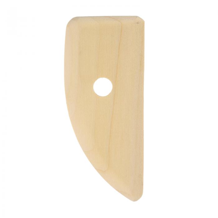 陶器リブ 12cm x 5.3cm 木製粘土セラミック造形ツール 仕上げ形状整える指紋を取り除く