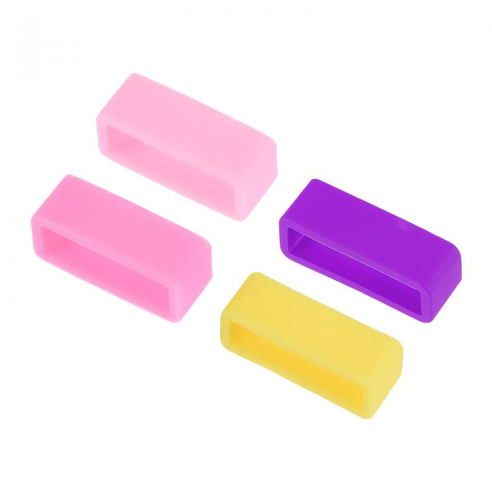 ウォッチバンドストラップループ 20mm幅ラバーファスナーリング シリコンウォッチリテーナー ウォッチ..