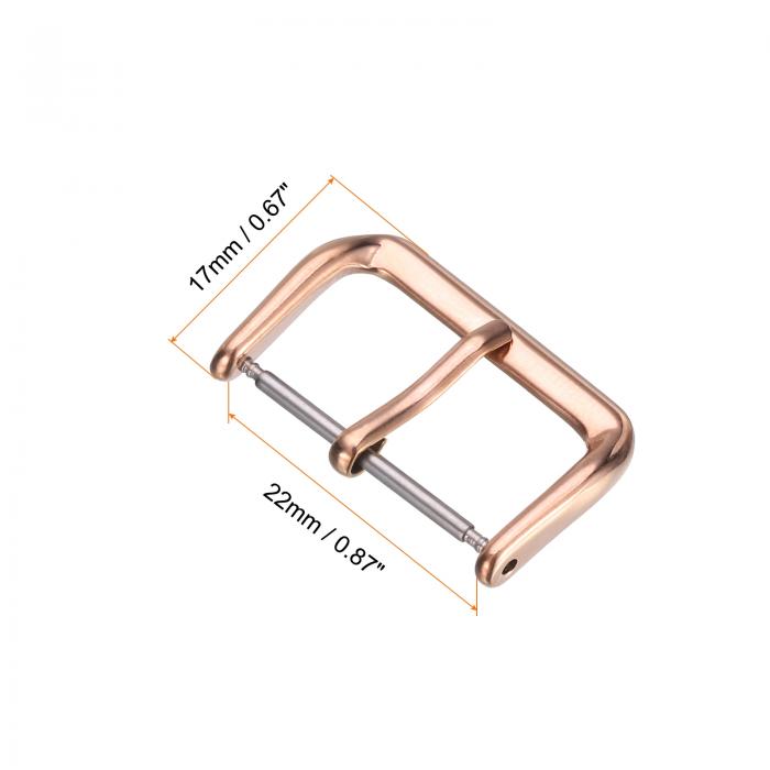 4個の時計バンド交換バックル22mm 316Lステンレススチールク ラスプ レザーシリコンナイロンキャンバス時計バンド用 ローズトーン