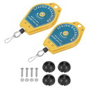 リトラク タブルスプリングバランサー 1.1-3.3ポンド(0.5-1.5kg)工具ホルダー吊り下げ装置 組立ライン用取り付けアクセサリー付き ブルー2個入り
