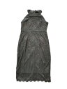 Allegra K レースドレス ボディコンワンピース ホルターネック ノースリーブ カクテル シース エレガント レディース グレー L(4)