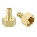 真鍮製ホースバーブフィッティング 1/2