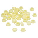 150個 ねじ穴プラグ 14mm(9/16インチ)直径 プラスチック製ラウンドボタンプラグ 家具キャビネット用 スナップインロック穴カバー クリーム色