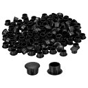 150個 ねじ穴プラグ 10mm(3/8インチ)直径 プラスチック製ラウンドボタンプラグ 家具キャビネット用 スナップインロック穴カバー フラッシュタイプ キャ...