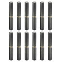 バ レルヒンジ溶接 120x17.5 mm (LxD) 炭素鋼 溶接可能 取り外し可能 バ レルヒンジ 金属ゲートスイングドアトレーラーランプ用 9 mmピン外径 12個