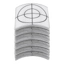 100枚セットのトータルステーション用60x60mm自己粘着反射テープ測量ターゲットマーク ホワイト(4)
