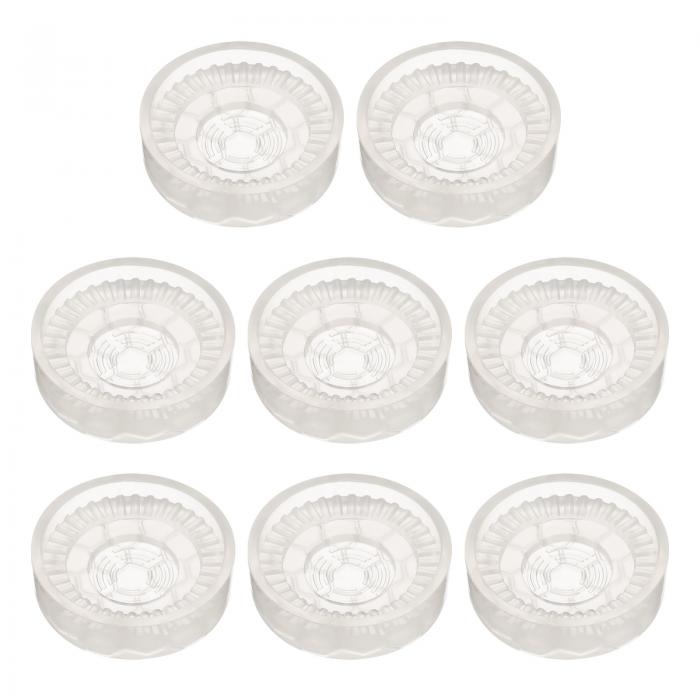 8個のゴム製家具用キャスターカップ ラウンドチェア脚床保護具 非滑り家具パッド グリ ップストッパー ..