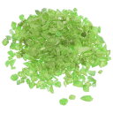 装飾ガラス砂利 3-6mm 450g/1ポンド 不規則な岩 砂 石 草 緑 水槽 植物 装飾用
