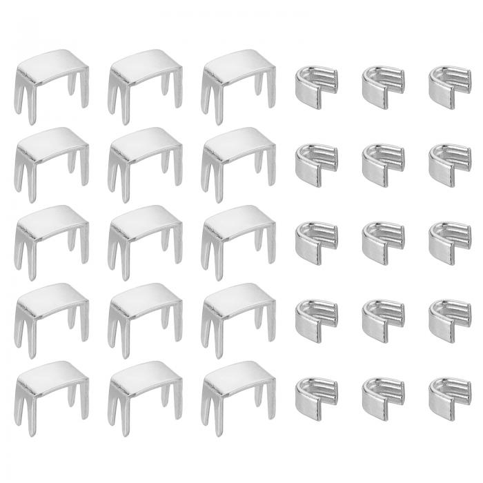 【期間限定10%OFF】#5 ジッパースライダーリテーナーキット 20個ボトムストップ & 40個トップストップ バッグコート ジャケット クローズドエンドジッ...