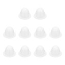 10個入りホールプラグ 1/4"(7.2mm) ボタンプラグ 6mmホールに適合 スナップインロックホールチューブプラグ ゲルチューブ防水プラグ チューブプラグ ホワイト