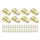 8個のダックビルハスプロック 60 x 40mmのレトロボックストグルラッチメタルバックルハスプクラ スプ 南京錠穴なし 宝石箱 スーツケース 工具箱 木製ケー...
