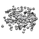 100個の金属製ピンバッ クス スプリングロードピンキーパー ロックピンキーパー ブローチ ネクタイ 帽子 バッジ用のロック クラ スプ 黒(4)