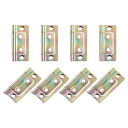 8個 2x1インチ ドアヒンジ ノンモーティス ノーノイズ バイフォールドドアヒンジ 電気めっき キャビネット 家具 ウィンドウ ワードローブ カラー亜鉛