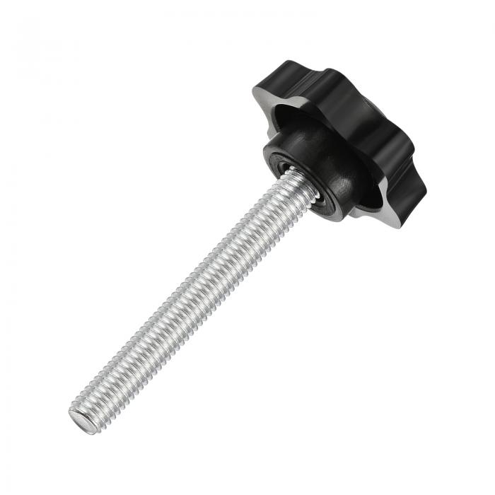 スターノブ1個 M8x60mmプラスチック六角形クランプハンドルスクリューノブ ベース交換用手締めスタースクリューノブ