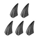 5セット キャットクロース パイ ク 27 x 16mm 角ねじリベット 革工芸用金属ねじ付きスタッズ レザーカスタムパンクスタイルDIY衣料アクセサリー ガ ンカラー