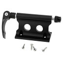 X AUTOHAUX 1 Pc ユニバーサルクイックリリース自転車フォークマウントラック 0.26インチ(6.5mm)/ 0.79インチ(20mm)スルーアクスル用 アルミ合金防錆ブラック(4)