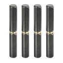 バ レルヒンジ溶接 100x15.5 mm (LxD) 炭素鋼 溶接可能 取り外し可能 バ レルヒンジ 金属ゲートスイングドアトレーラーランプ用 8 mmピン外径 4個