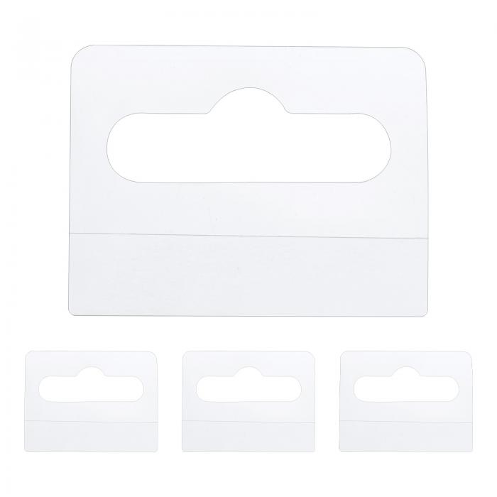 400個 クリア 粘着性ハングタブ, 1.26"長 x 1.65"幅 自己粘着ハングタブ スロット穴付き, 販売アイテム..
