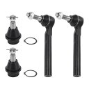 X AUTOHAUX ハマーに対応H3 2006-2010用フロントサスペンションキットアウタータイロッドエンド下部ボールジョイント4個
