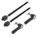 X AUTOHAUX ramに対応1500 2013-2018用のフロントインナーアウタータイロッドエンドキットサスペンションステアリングタイロッドエンド4個