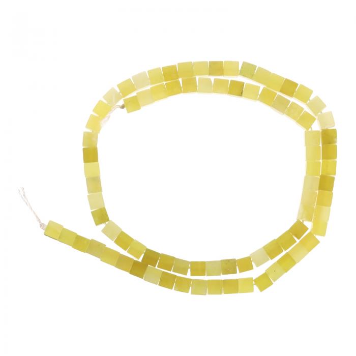 自然な四角い石のビーズ 4x4mm 85個 キューブ ルーズ セミ半貴石ビーズ ブレスレット宝石作りデザイン ..