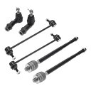 X AUTOHAUX ダッジに対応ダート2013-2016用フロントサスペンションキットインナーアウタータイロッドエンドフロントスウェイバーリンク6個
