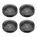 4個セットのゴム製家具用キャスターカップ ラウンドチェア脚床保護具 ノンスリップ家具パッドグリ ップストッパー ハードウッドフロア用 グレー (1.4 - 2....