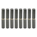 バ レルヒンジ溶接 80x13.5 mm (LxD) 炭素鋼 溶接可能 取り外し可能 バ レルヒンジ 金属ゲートスイングドアトレーラーランプ用 7 mmピン外径 8個