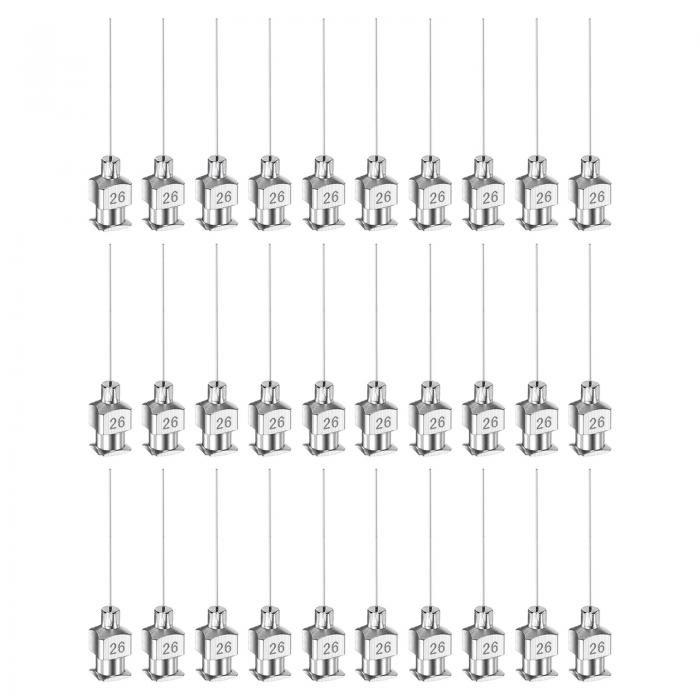 30個26ゲージステンレススチールディスペンシングニードル 1