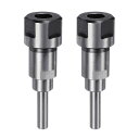 ルーターコレット延長ロッド変換アダプター CNC彫刻 機械木工フライスビット用 8 mm-12.7 mm 2個(4)