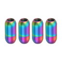 4個 5mm ホールレザーコードバックル 19x9mm ターンバックルコネクターネックレス カラフルエクステンダーペンダントネックレス 財布ブレスレットチャ ー...