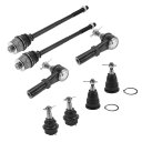 X AUTOHAUX シボレーに対応シルバラード2500 2001-2004用のフロントサスペンションキットインナーアウタータイロッドエンドアッパーロワーボール...