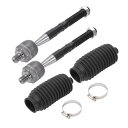 X AUTOHAUX Jeepに対応グランドチェロキー2011-2015 Dodgeに対応Durango2011-2015用のフロントインナータイロッドエンドキット サスペンションステアリングタイロッドエンド4個セット ドラッグリンクNo.EV800987
