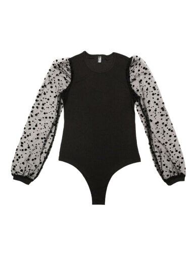 Allegra K レディース 長袖 ボディスーツ クラブウェア メッシュスリーブ ジャンプスーツ ロンパース トップス ブラック L Allegra K レディース 長袖 ボディスーツ クラブウェア メッシュスリーブ ジャンプスーツ ロンパース トップス ブラック L