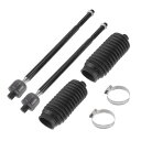 X AUTOHAUX Ramに対応1500 2013-2018用4個フロントインナータイロッドエンドキットサスペンションステアリングタイロッドエンドブーツ付きドラッグリンク