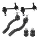 X AUTOHAUX Fordに対応エッジ2007-2014用のフロントサスペンションキットアウタータイロッドエンドフロントスウェイバーリンクロワーボールジョイ...